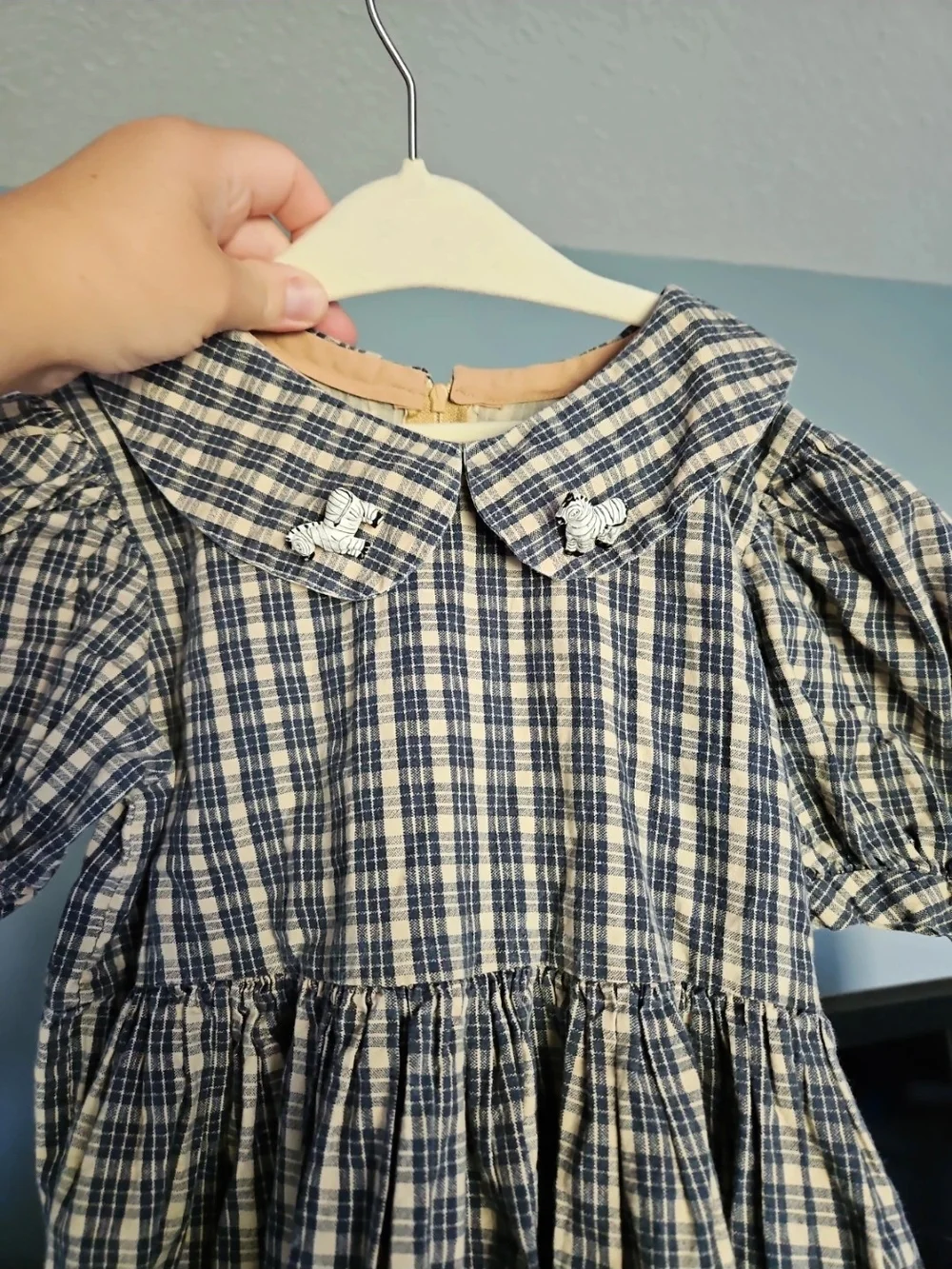 hand made zebra motif